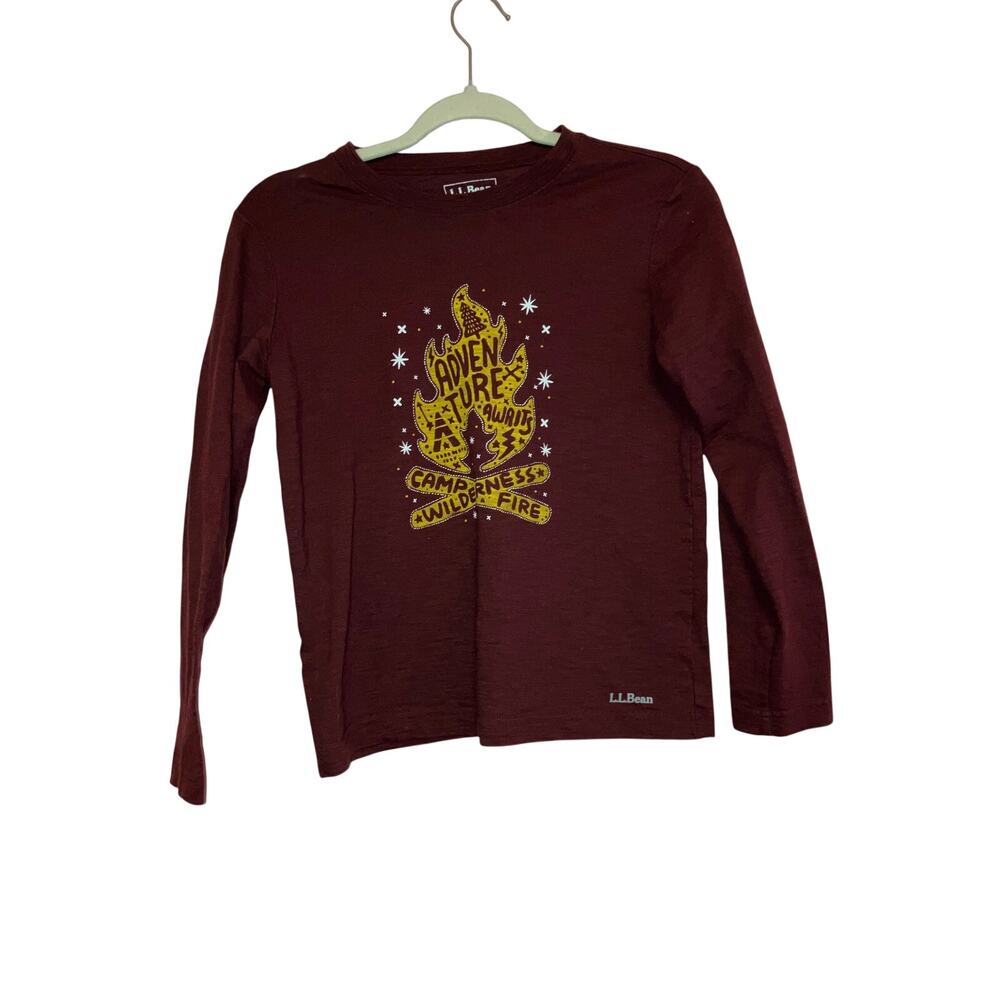 L.L. bean Campfire Adventure Graphic Long Sleeve Size 10/12